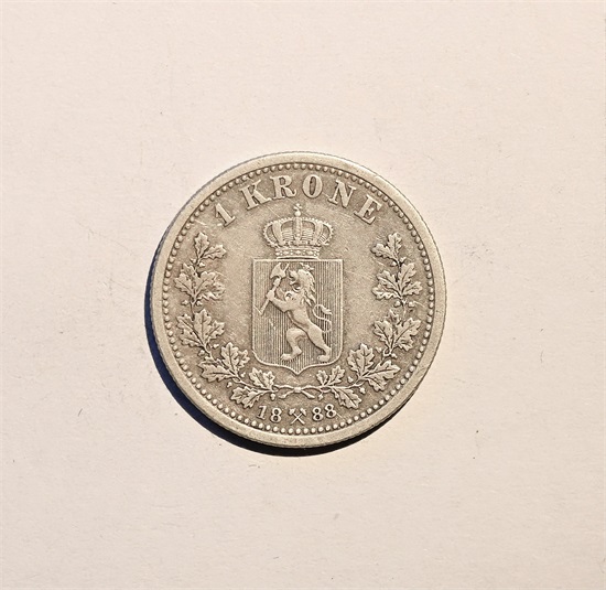 Norge 1 krone 1888 kv.1